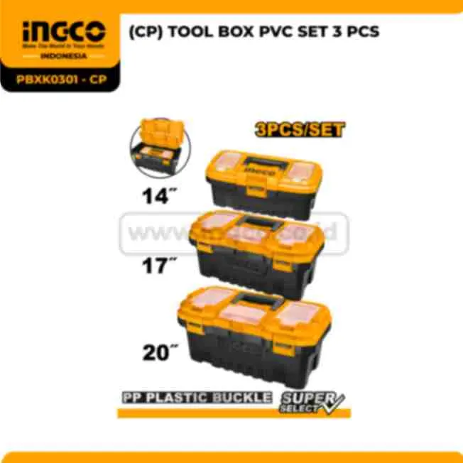 PBXK0301 - CP - (CP) TOOL BOX PVC SET 3 PCS